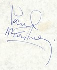 Paul Mccartney - Full Name Beatles Signed Cut album Page Vintage Beckett Loa