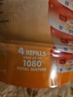 Playtex Baby Diaper Genie Max Fresh 4 Refills Count 1080 New In Package 