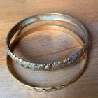 Lot Of 2 Rare Ancient Celtic Engraved Bronze Bracelets Circa 1500-1000 Bc