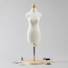 Half Scale Dress Mannequin Guide Lines Female Dress Mannequin Cotton Cover