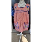 Craft Apron   xl   Kitchen Apron  Mexican Floral Embroidery