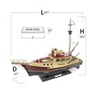 Jaws Orca Wooden Ship Model Shark Fishing Boat Pre-assembled Antique Finish S   