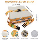 Toddler Booster Seat For Dining Table - 4in Cushion  Portable Booster For Baby 