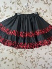 Black Square Dance Outfit With Chili Pepper Design  Free Shipping    