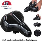Bike Bicycle Gel Cruiser Extra Air Cushion Pad Saddle Seat Comfort Wide Big Bum