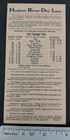 Vintage 1920 Hudson River Day Line Steamer Time Table W  Fares Nice Condition