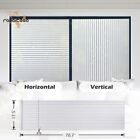 Rabbitgoo Frosted Window Film Privacy Stripe Blinds Static Cling Decorative Home