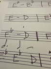 Handwritten Music W coa Eb-bb Eb-bb-c The Who John Entwistle Early 70s Untitled