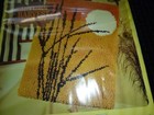 Nos Vtg National Yarn Crafts Latch Hook Rug Kit Autumn Harvest 20x27 