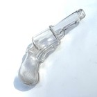 Antique Gun Shaped Whiskey Nip   Flask With Ground Lip