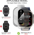 2-pack For Apple Watch Ultra 3 2 1 49mm Tempered Glass Privacy Screen Protector 