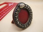 Antique Sterling Silver Miniature Photo Frame Late Victorian Gadrooned Design