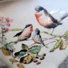 Antique Limoges French Porcelain Large Soup Tureen Acorn Finial Woodland Bird