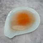 Paramecium-shaped Art Glass Platter By Master Art Dish  Bowl Maurice Heaton Rare