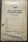 Original Simplicity Uncle Sam Costume Sewing Pattern  7100 Size 34   