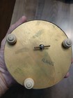 Vintage  Antique Metal Powder Puff Trinket Music Box With Lid  Flowers Works