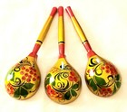 Russian Spoon Wooden Traditional Khokhloma Berry Hohloma Artwork 7 5 