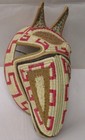 Vintage Panama Wovenmeas Wouaan Basketry Horse Mask