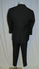 Hickey Freeman Canterbury Solid Black One Button Tuxedo 38s