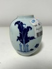 Antique Chinese Blue And White Porcelain Jar Women Weaving Scene Figural