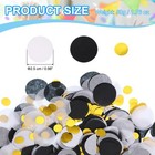 Round Tissue Paper Confetti 1   Table Wedding Confetti Dots  Black white gold