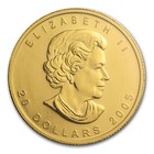 2005 Canada 1 2 Oz Gold Maple Leaf Bu