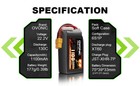 2x Ovonic 22 2v 130c 1100mah 6s Lipo Battery Xt60 For Rc Drone  Fpv Quad Motor