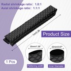 3 3ft 22mm Dia 1 8 1 Heat Shrink Tubing For Fishing Rods  Black