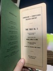 1940 Cumberland   Pennsylvania Railroad Employee   s Time Table Timetable No  5
