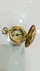 Antique Solid Brass Compact Nautical Pocket Calender Compass Gift Item