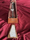 Seth Thomas Mechanical Analog Metronome De Maelzel Wood metal Brown