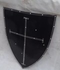 Medieval Knight Templar Cross Shield 24 Inch 18 Gauge Steel Battle Armor