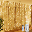 Lights Led Fairy String Curtain Lights 8 Mode Remote Usb Festoon Decor For Home 