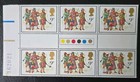 Gb 1978 Christmas Stamps Sg1071-1074  1 Set    4 Traffic Light Gutter Pairs Mnh 