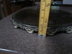 Antique Plateau Dresser Vanity Tray 15 5 Inch Beveled Glass Mirror Ornate Footed