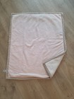 Chick Pea Baby Blanket Pink White Ribbed Trim Girl Lovey Plush Soft 30 X 36  28