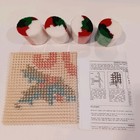 Vintage Nos National Yarn Crafts Christmas Latch Hook Kit  Joy 