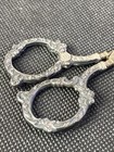 Antique Ub Fine 925 Sterling Silver Embroidery Sewing Scissors Ornate 3 5   