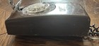 Vintage Itt  Telephone Brown Rotary Dial Phone Wall Mount Untested