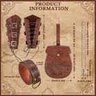 4 Pcs Renaissance Accessories  Medieval Viking Belt Faux Leather Belt Pouch