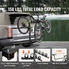 Uimoso 4 Bike Rack Hitch Mount Folding Swing Down Bicycle Carrier Car Truck Suv