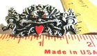 Demon Pin Vintage Unusual Collectible Old Demonic Monster Biker Vest Pinback