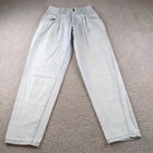 Vtg Bugle Boy Denim Jeans Women s Size 9 29x31 Pleated 90 s  rare Cowboy Patch 
