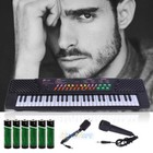 54 Key Electronic Keyboard Electric Music Digital Piano Organ With Mic   Stand