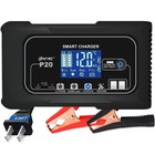 20-amp Smart Battery Charger 12v 20a 24v 10a lithium lifepo4 lead-acid Agm gel