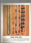 Beaded Jewelry Patterns Necklace Belt Earrings Instructions Daisy Vtg 1970s G46