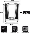 Ruckae 12 Pack 2 Oz Shot Glasses Set Clear Shot Glasses Bulk With Heavy Base Bar