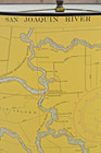 1960 Stiffel Custom Lamp Shade Sacramento Ca  Delta Nautical Chart 16  X 11 