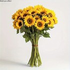 26-head Artificial Sunflower Silk Fake Flowers Bouquet Wedding Floral Home Decor