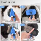 Self-cleaning Slicker Brush  Skin Friendly Grooming Tool For Dogs And Cats 